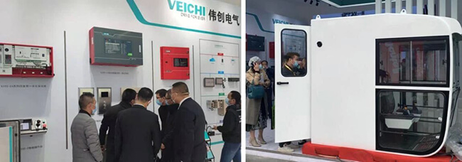 VEICHI team introduces products to customers