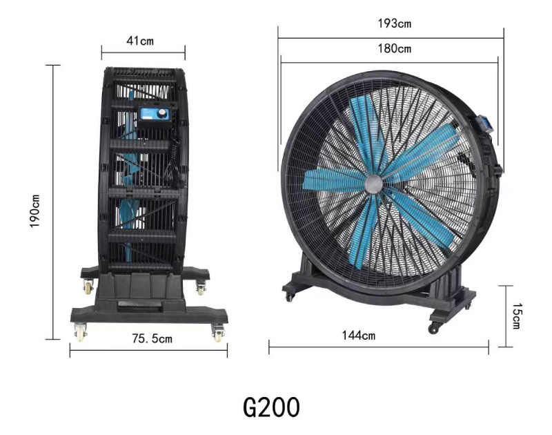 HVLS Fan Dimensions-3