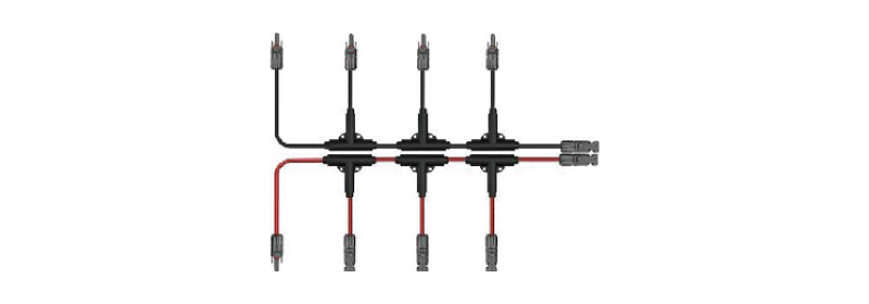 SI-PV004-4T1 4 to 1 Y Branch Connector