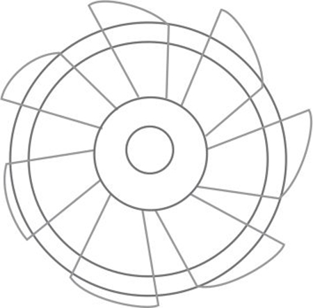 Efficient speed regulating fan