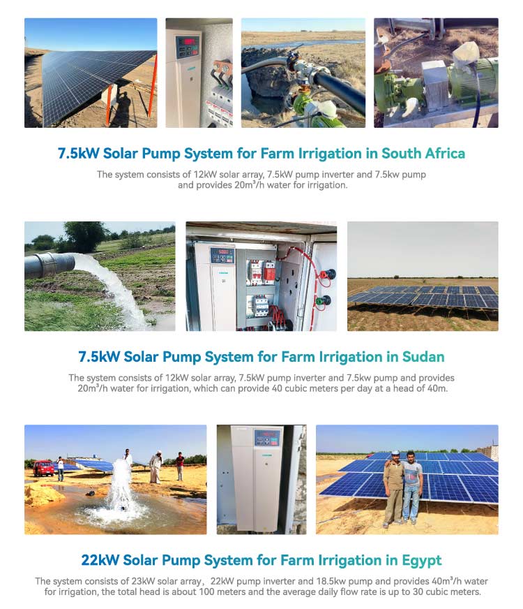 AC Solar Water Pump System Cases