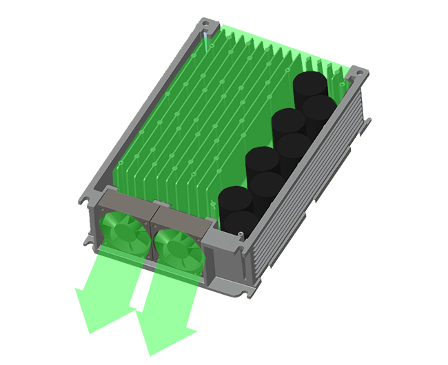 Compact structure, reasonable layout, fast heat dissipation